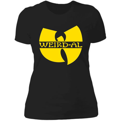 Wu Al Ladies' Boyfriend T-Shirt (Gold Print)