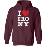 I Heart Irony Hoodie