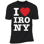 I Heart Irony Black Men's Tee