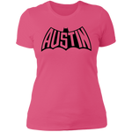 Austin Bat Ladies' T (Black Imprint)