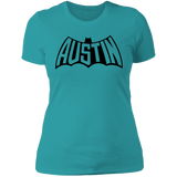 Austin Bat Ladies' T (Black Imprint)