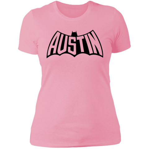 Austin Bat Ladies' T (Black Imprint)